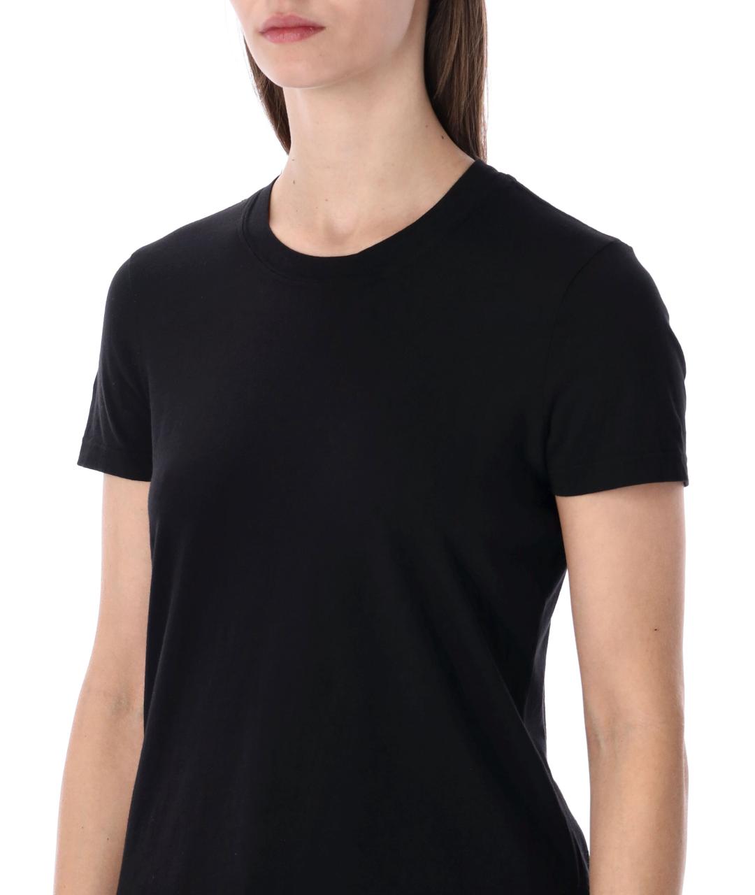 JAMES PERSE Черная хлопковая футболка, фото 3