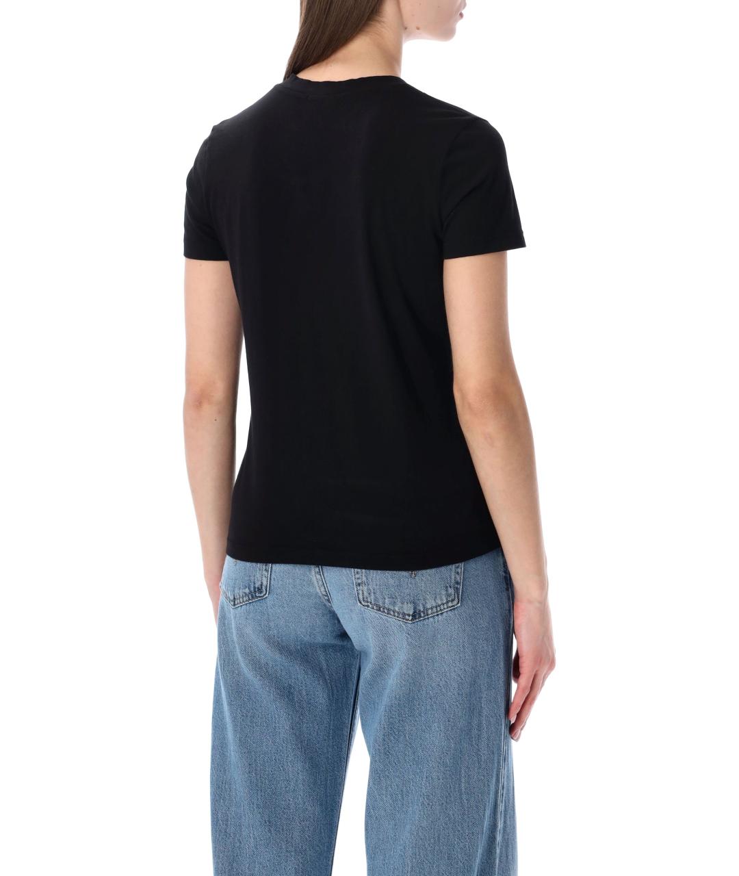 JAMES PERSE Черная хлопковая футболка, фото 2