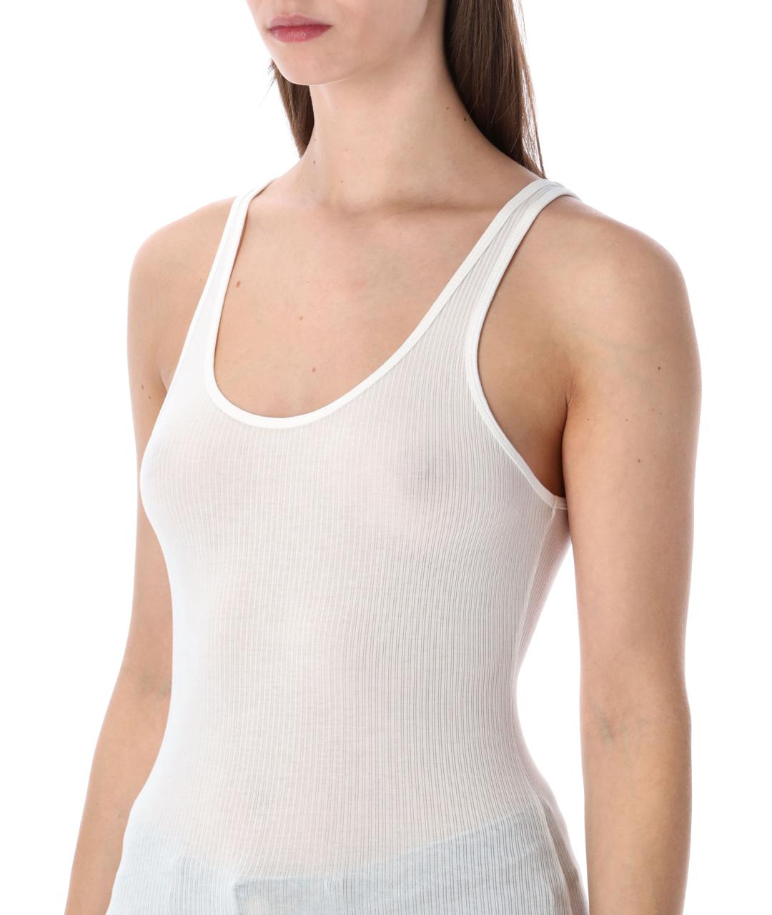 JAMES PERSE Белая хлопковая майка, фото 3