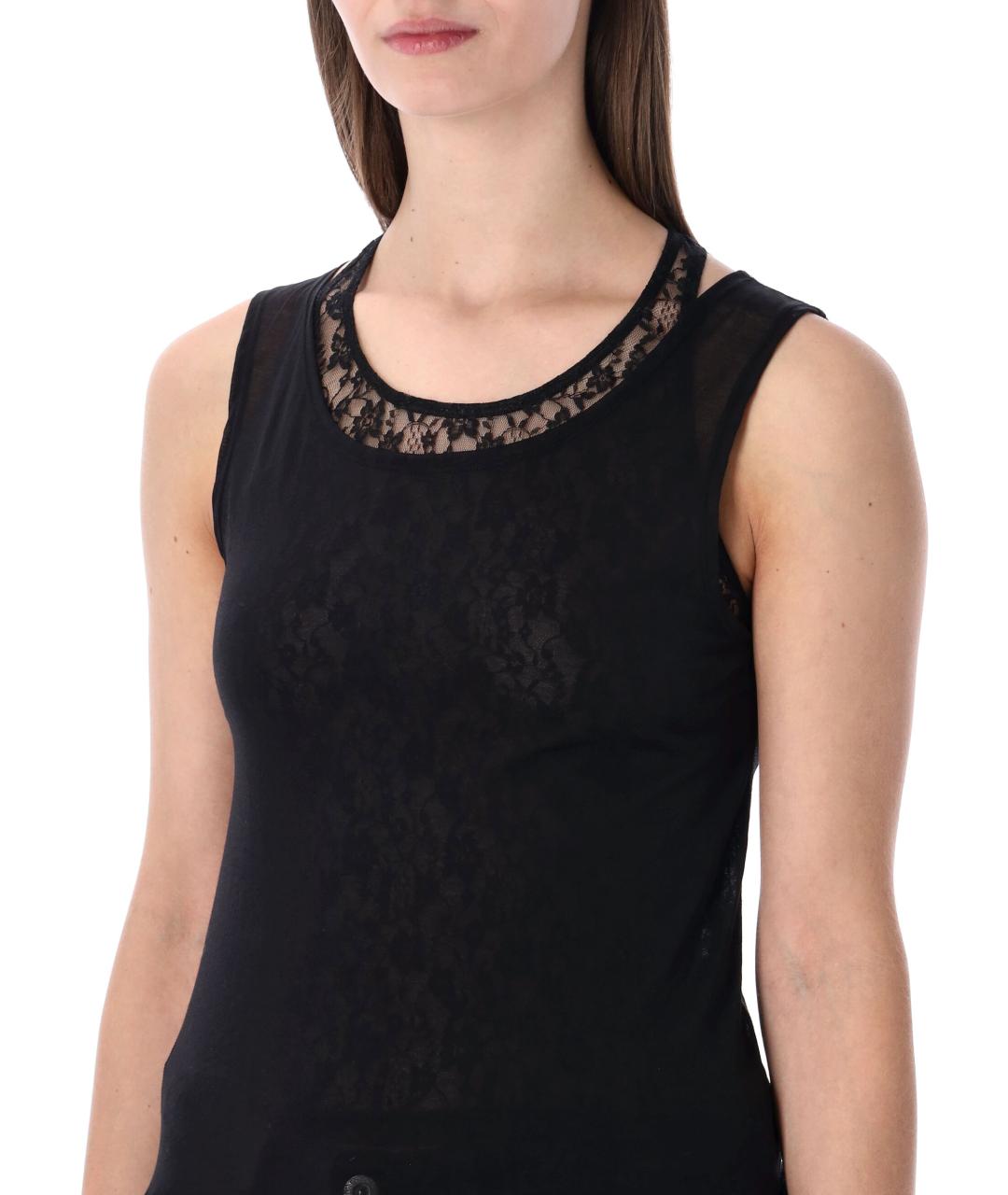 OUR LEGACY Черная хлопковая майка, фото 3