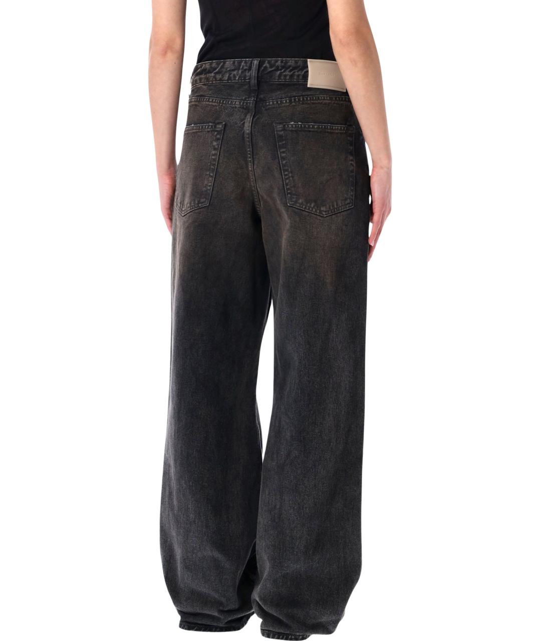 OUR LEGACY Черные хлопковые прямые джинсы, фото 2