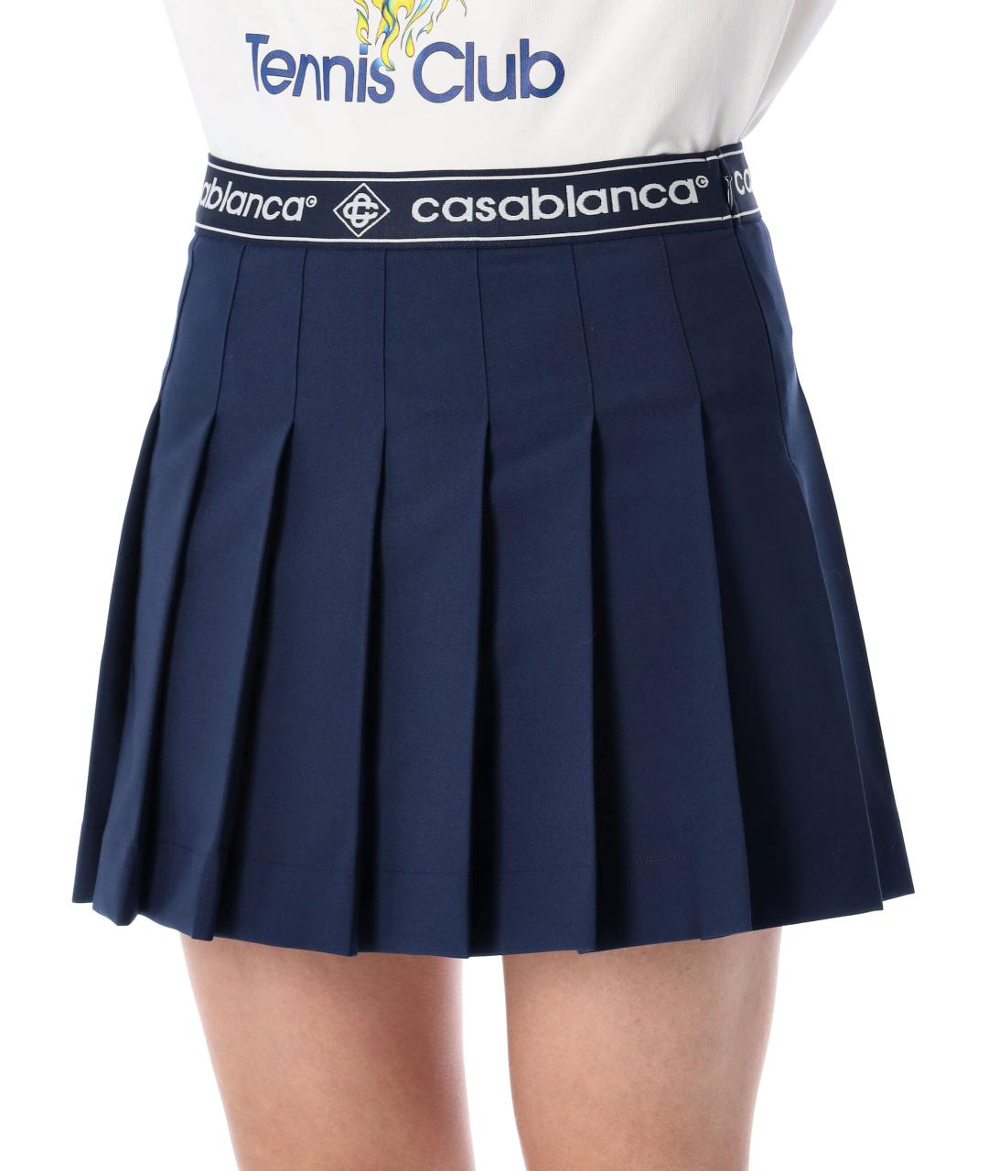 CASABLANCA Синяя полиэстеровая юбка мини, фото 3