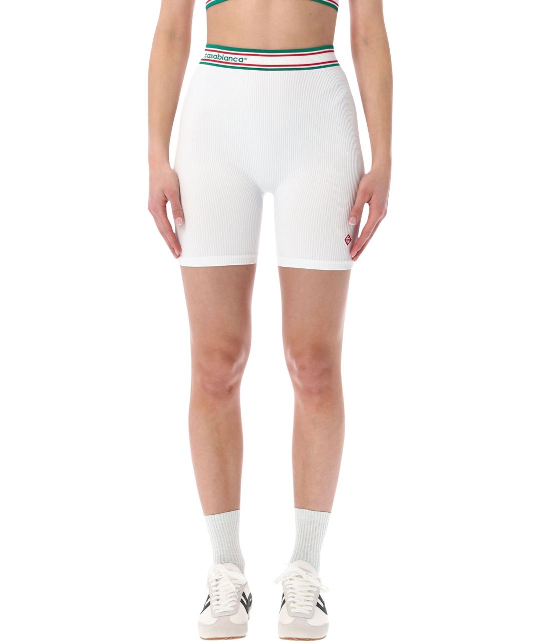 CASABLANCA Белые полиамидовые леггинсы и велосипедки, фото 1