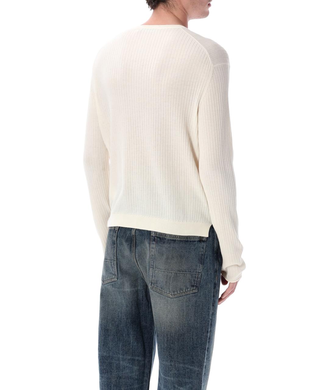 OUR LEGACY Белый хлопковый джемпер / свитер, фото 2