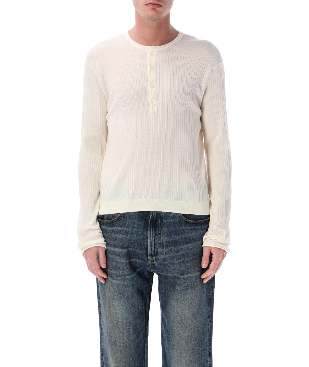 OUR LEGACY Белый хлопковый джемпер / свитер, фото 1