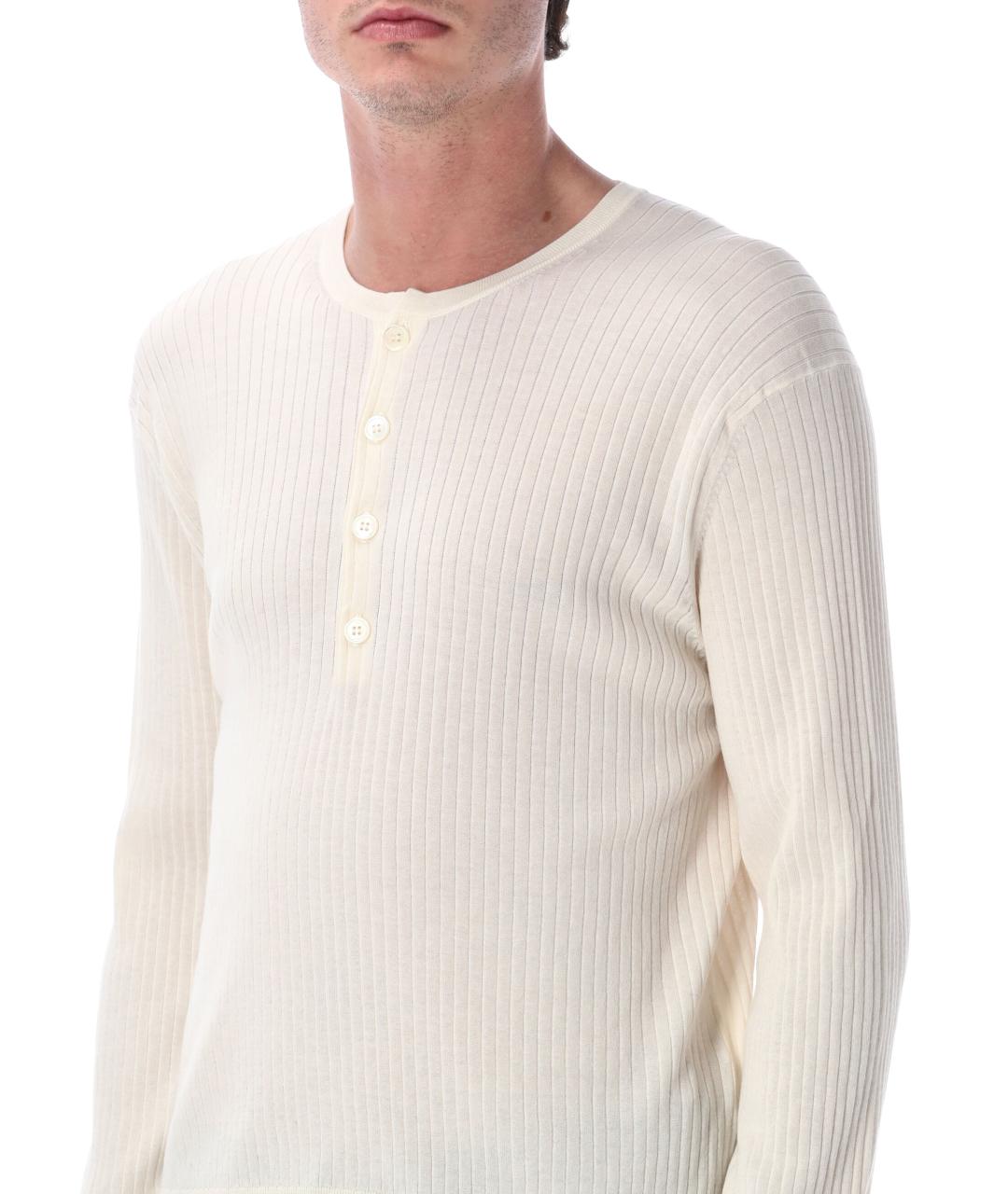 OUR LEGACY Белый хлопковый джемпер / свитер, фото 3