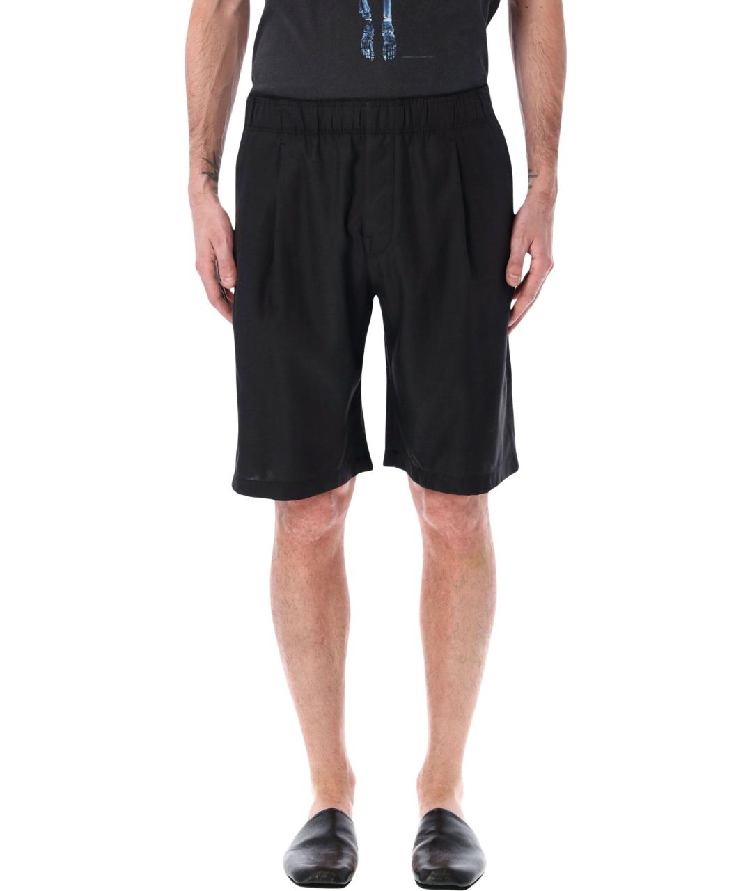 OUR LEGACY Черные вискозные шорты, фото 1