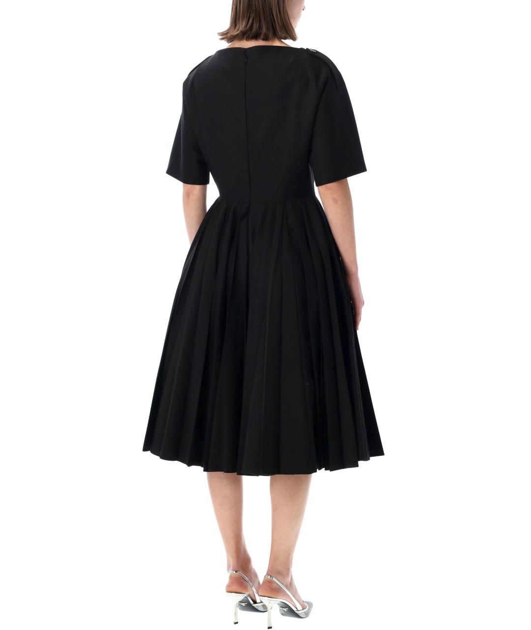 PRADA Черное полиэстеровое платье, фото 2