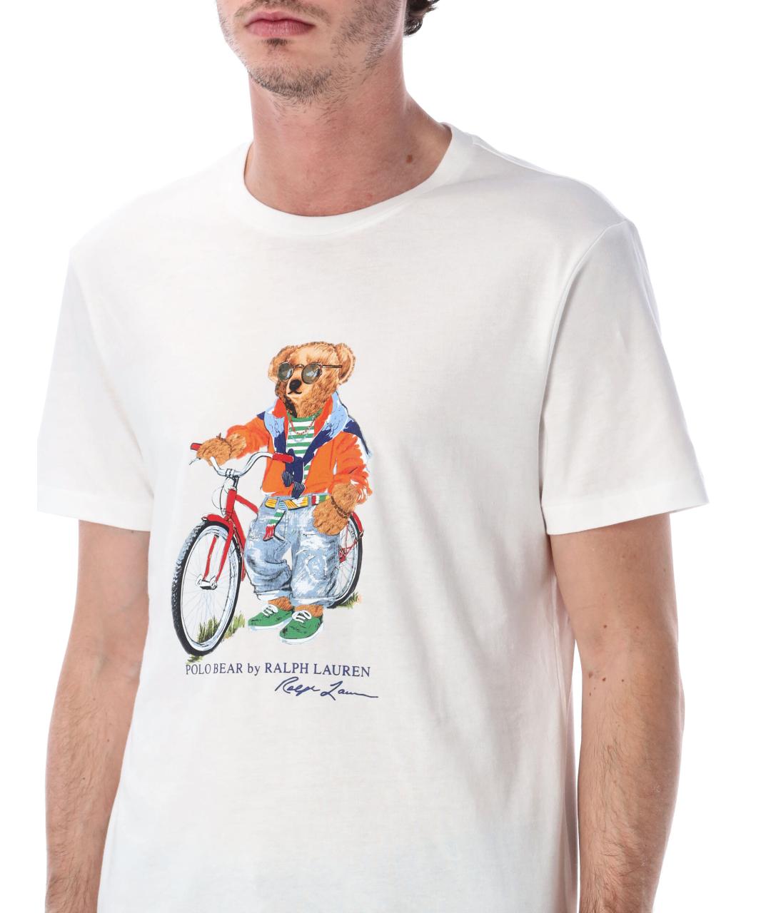 POLO RALPH LAUREN Белая хлопковая футболка, фото 3