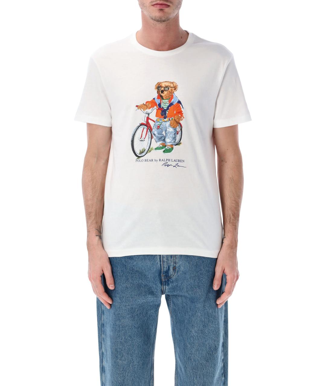 POLO RALPH LAUREN Белая хлопковая футболка, фото 1