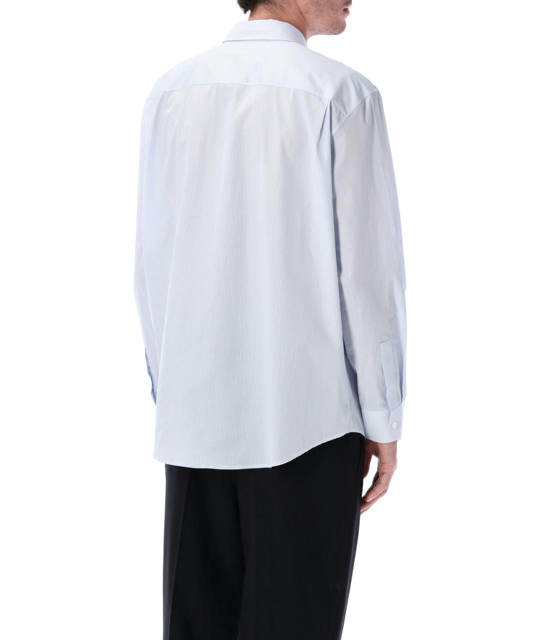 SAINT LAURENT Голубая хлопковая классическая рубашка, фото 2