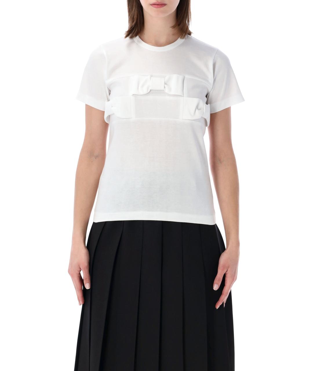 COMME DES GARÇONS Белая хлопковая футболка, фото 1