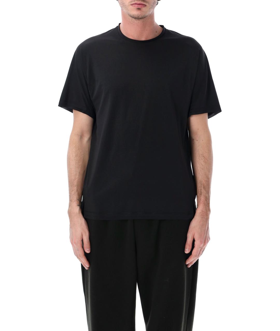 Y-3 Черная синтетическая футболка, фото 1