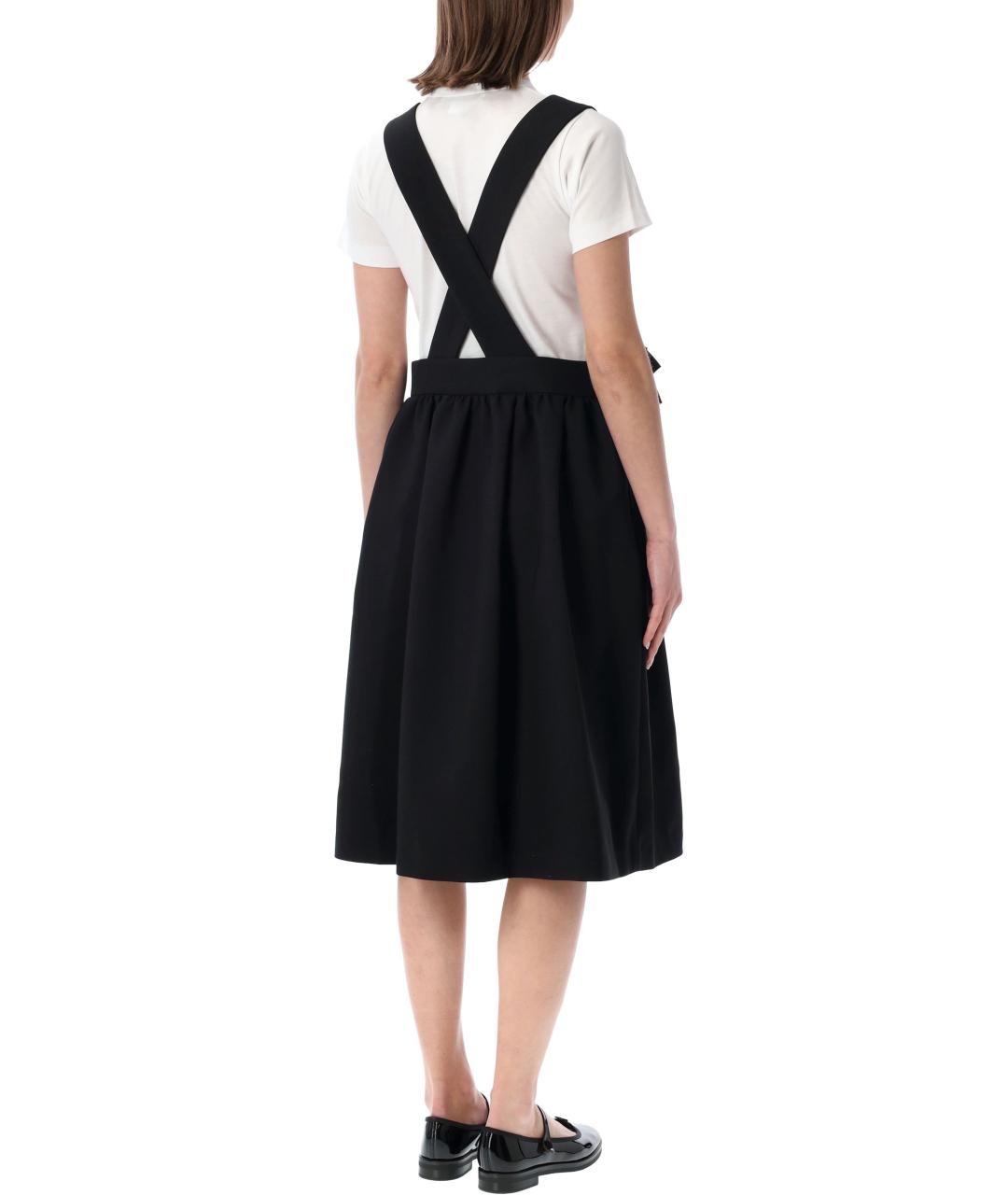 COMME DES GARÇONS Черное полиэстеровое платье, фото 2