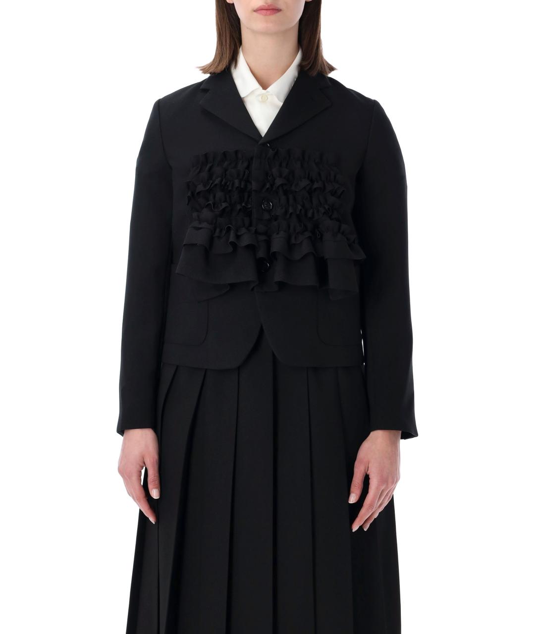 COMME DES GARÇONS Черный полиэстеровый жакет/пиджак, фото 1