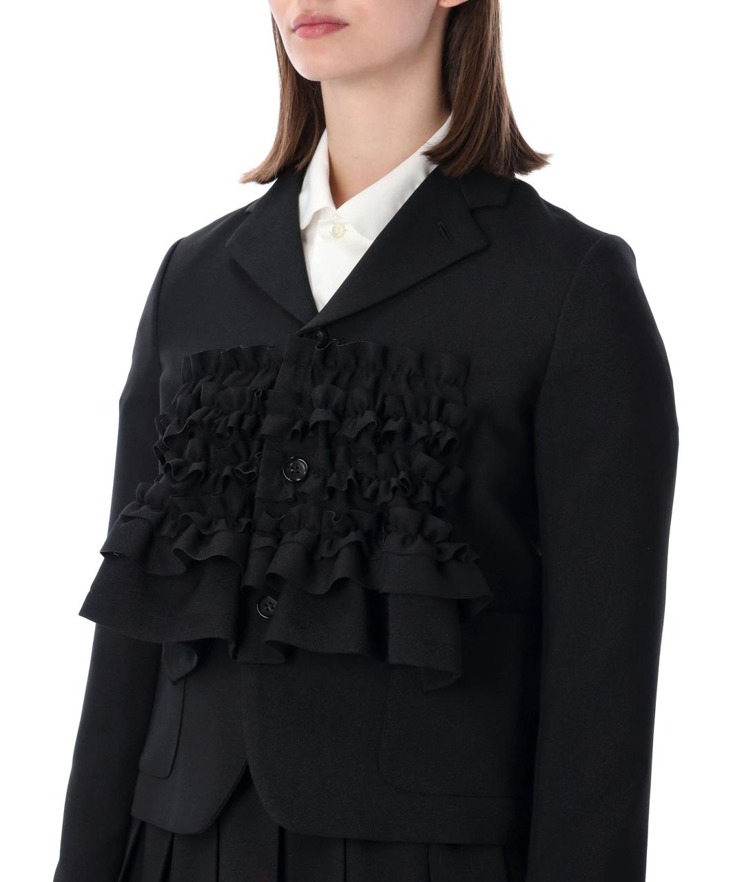 COMME DES GARÇONS Черный полиэстеровый жакет/пиджак, фото 3