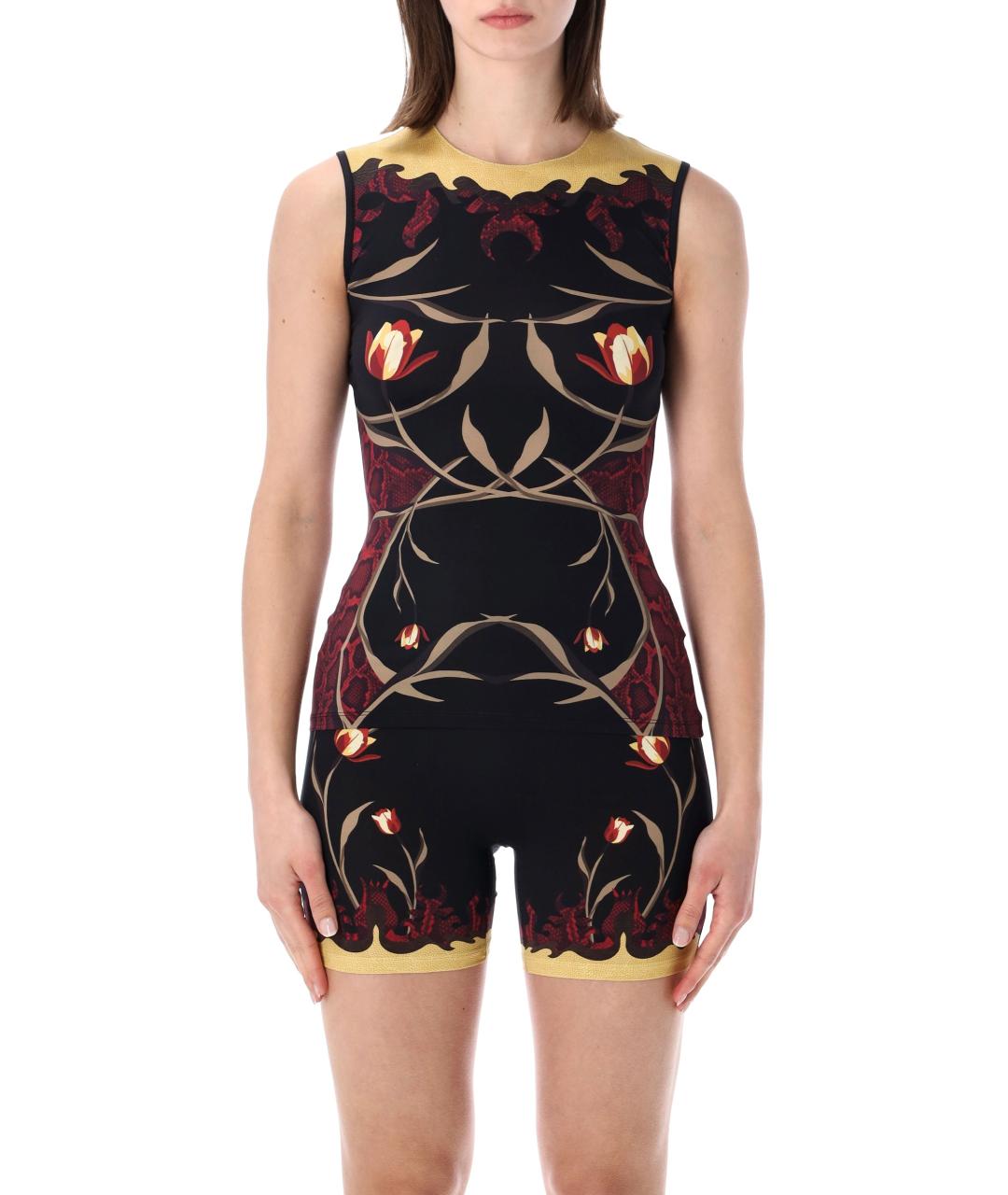 MARINE SERRE Мульти полиамидовая майка, фото 1