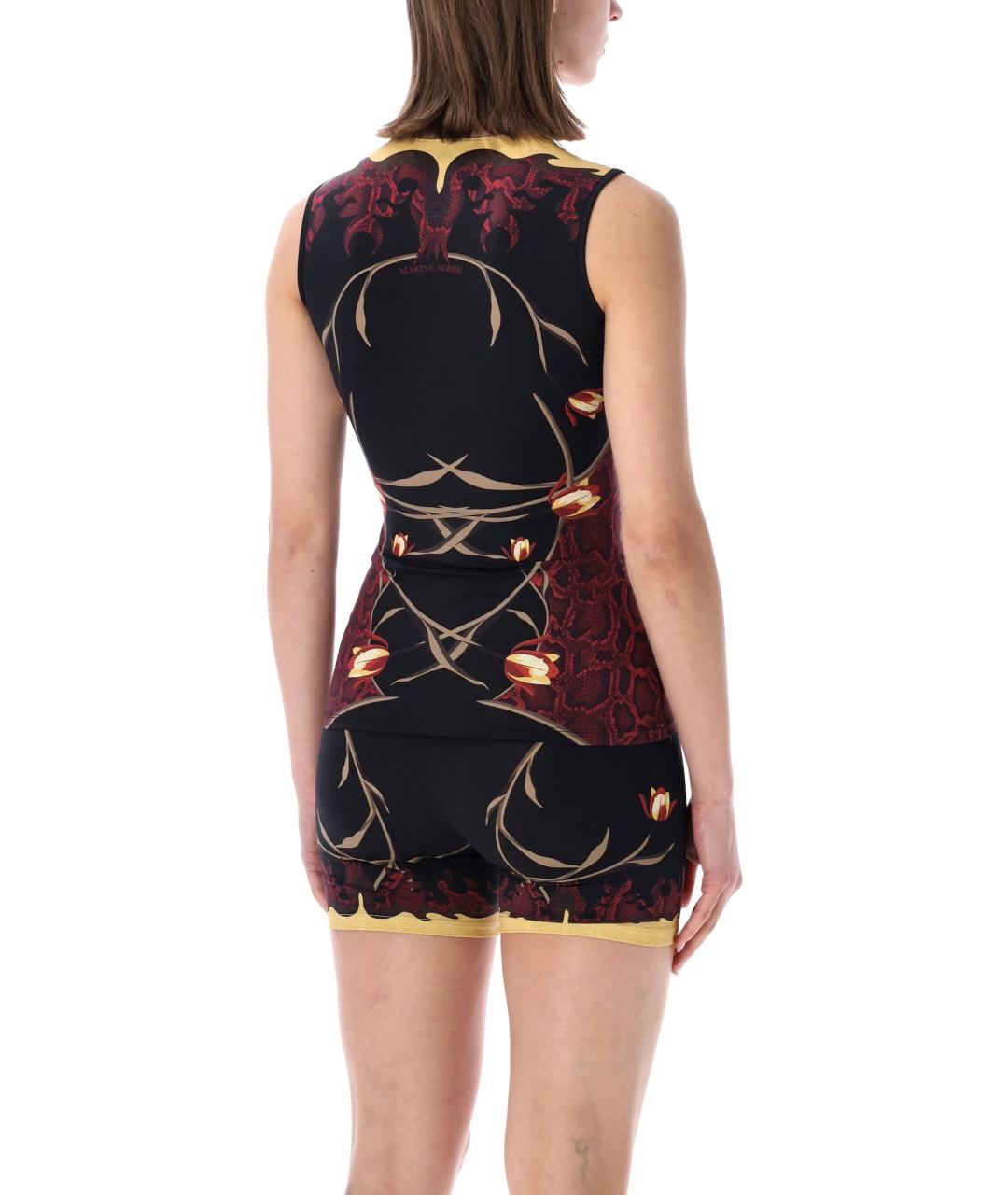 MARINE SERRE Мульти полиамидовая майка, фото 2