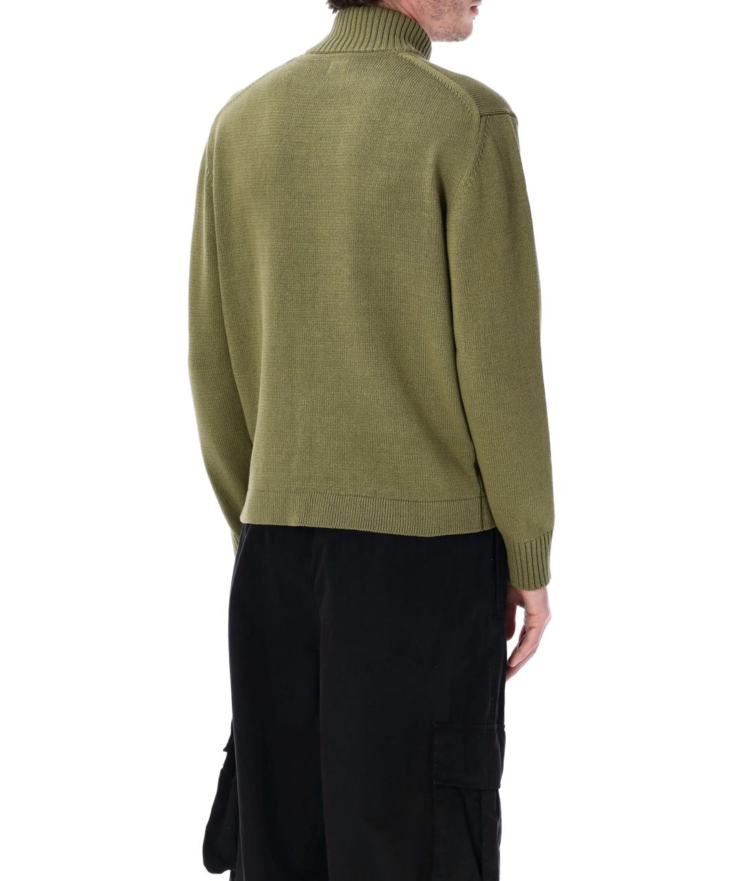 CP COMPANY Зеленый хлопковый кардиган, фото 2