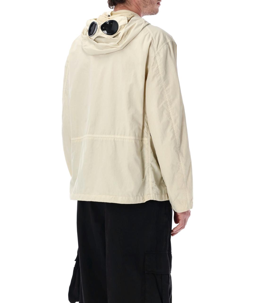 CP COMPANY Бежевая полиамидовая куртка, фото 2