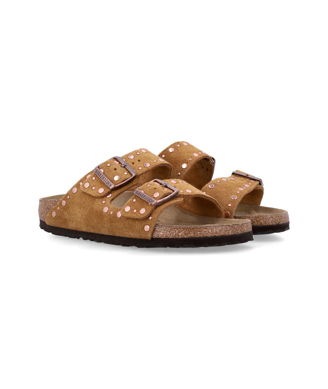 BIRKENSTOCK Коричневые замшевые сандалии, фото 2