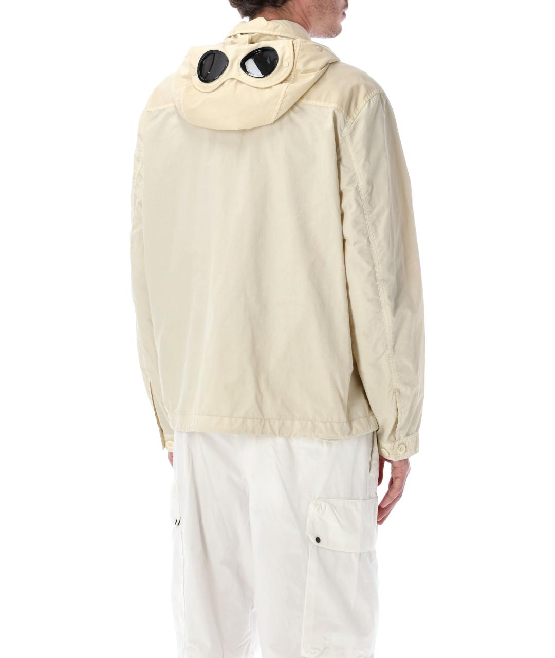 CP COMPANY Бежевая полиамидовая куртка, фото 2