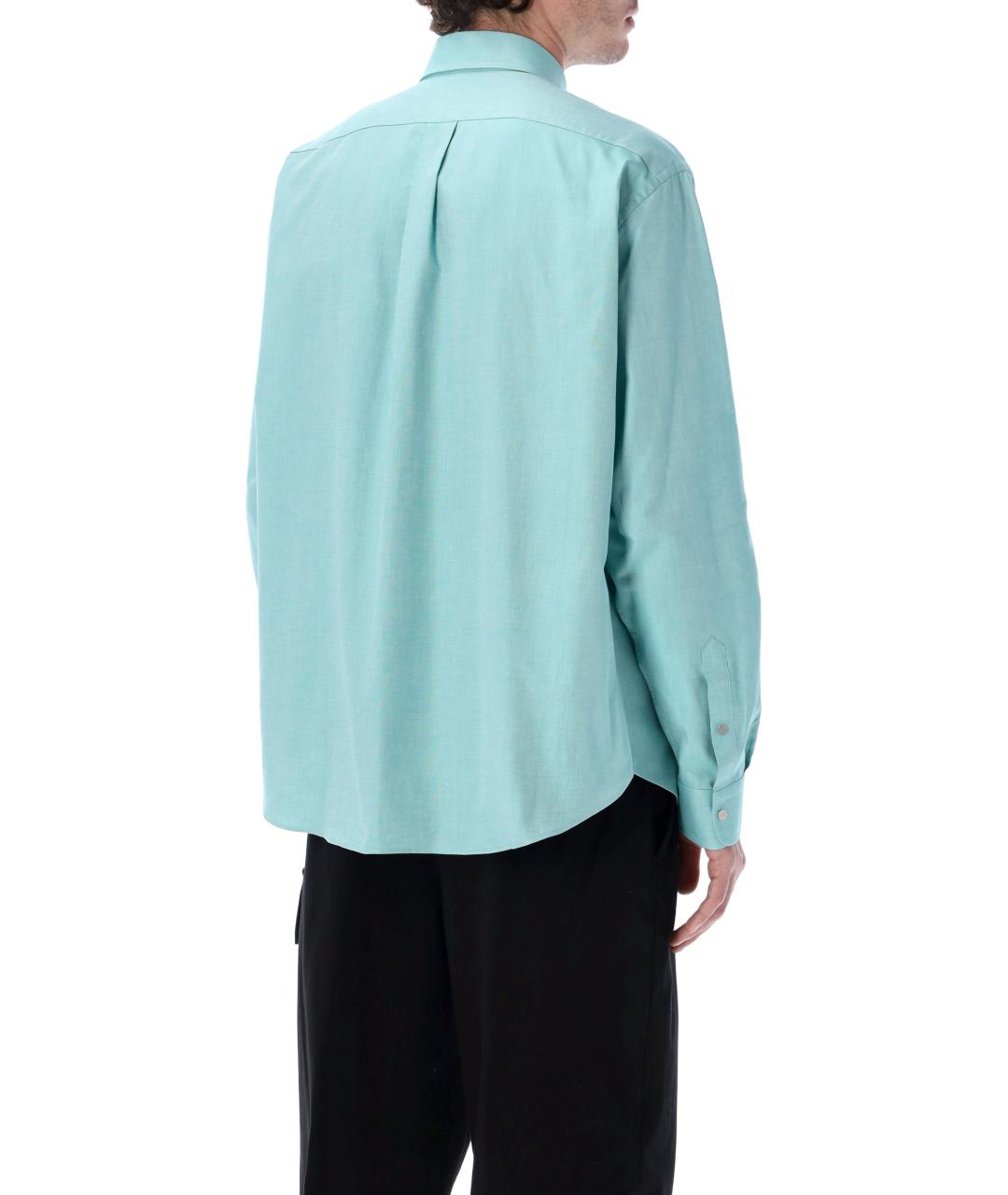 FENDI Зеленая хлопковая кэжуал рубашка, фото 2