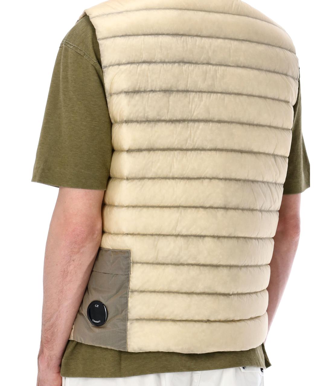 CP COMPANY Бежевый полиамидовый жилет, фото 3