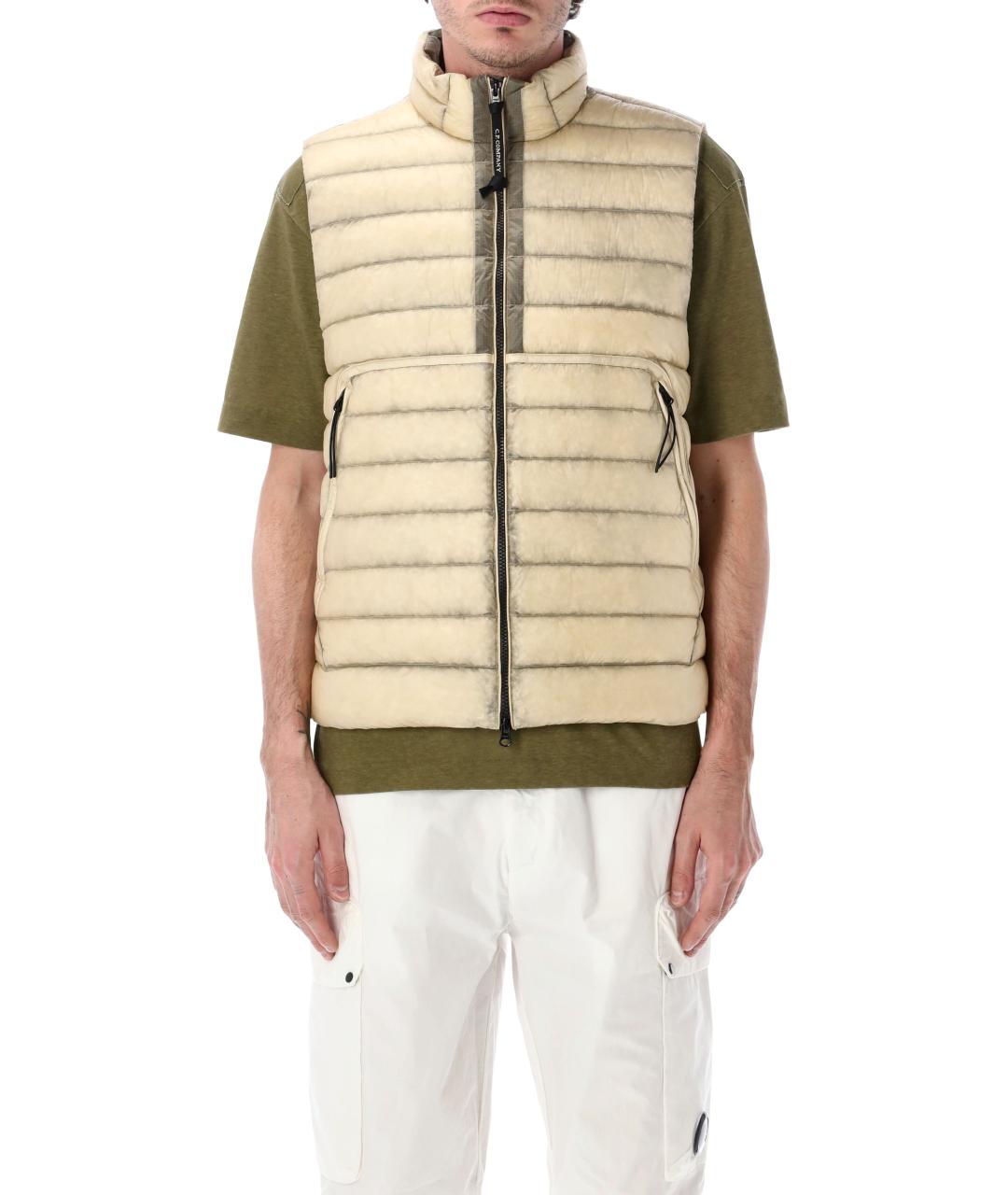 CP COMPANY Бежевый полиамидовый жилет, фото 1