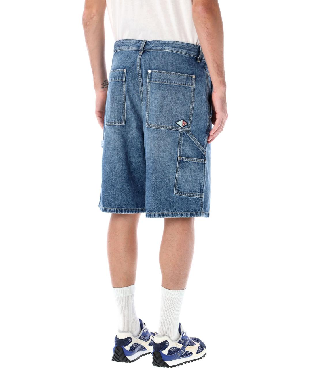 BOTTEGA VENETA Синие хлопковые шорты, фото 2