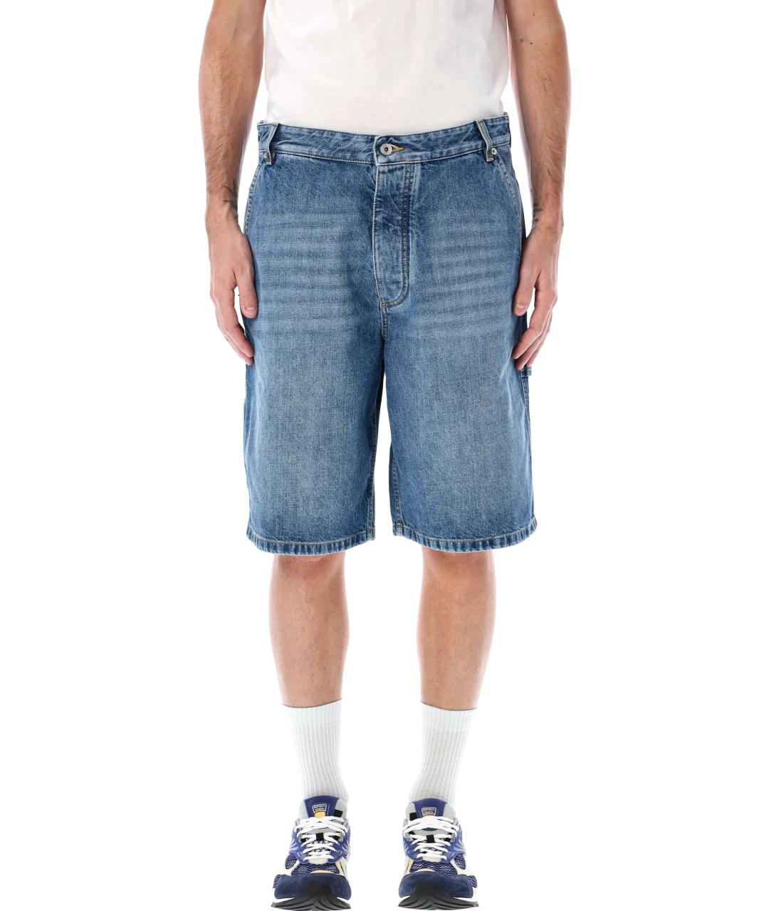 BOTTEGA VENETA Синие хлопковые шорты, фото 1