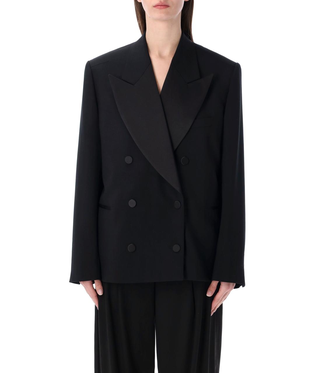 DRIES VAN NOTEN Черный шерстяной жакет/пиджак, фото 1