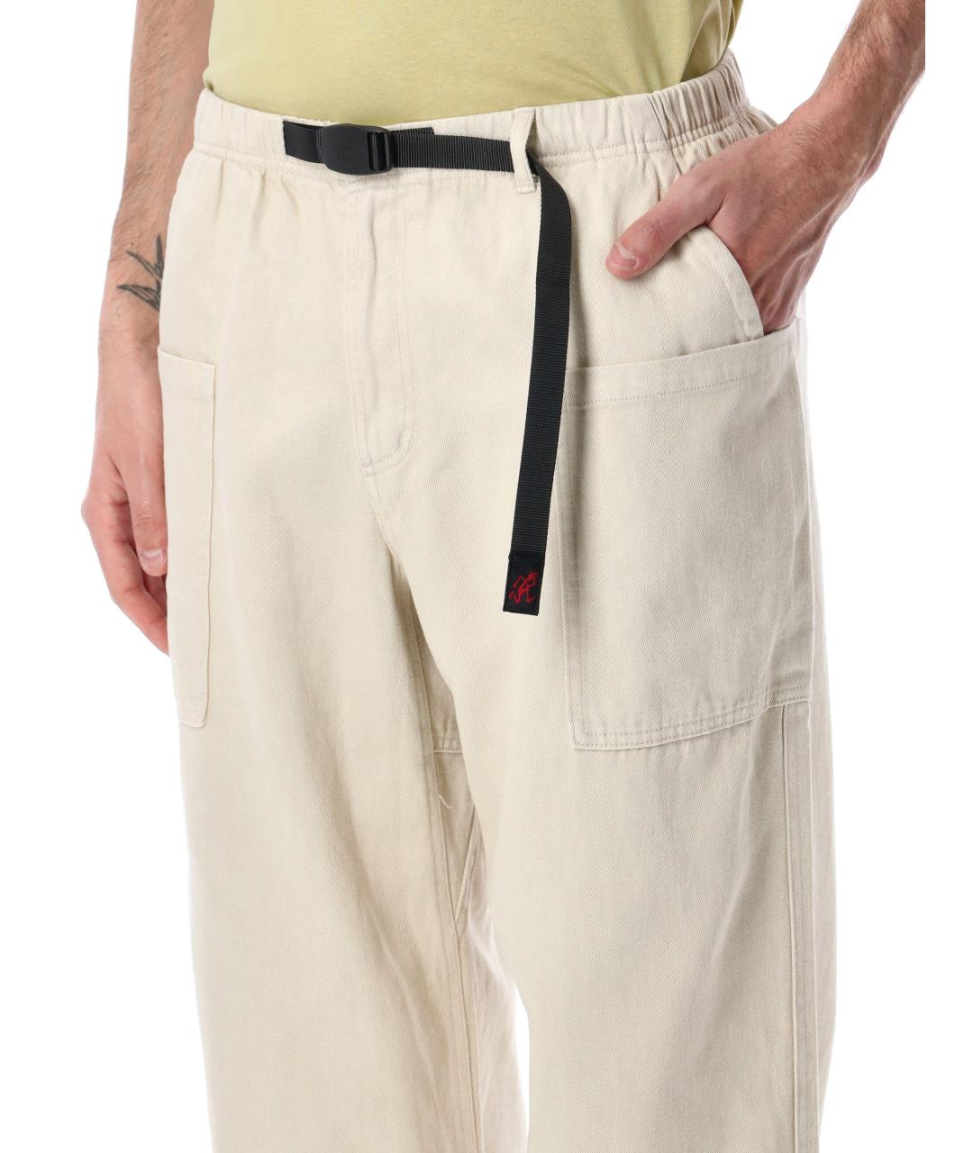 GRAMICCI Бежевые льняные повседневные брюки, фото 3