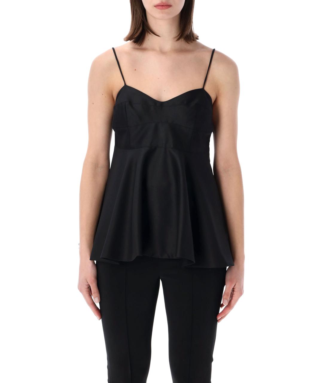 ROHE Черная шерстяная майка, фото 1