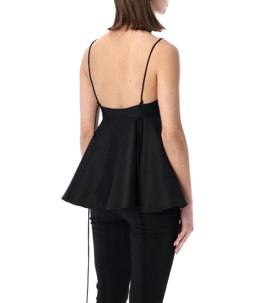 ROHE Черная шерстяная майка, фото 2