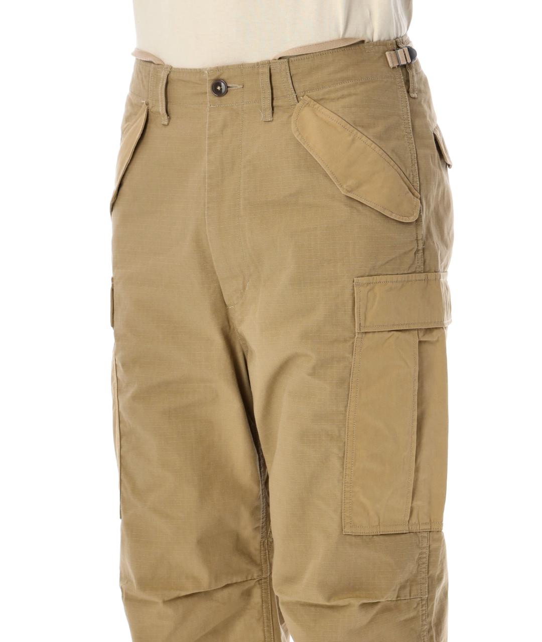 NAMAMICA Бежевые хлопковые повседневные брюки, фото 3