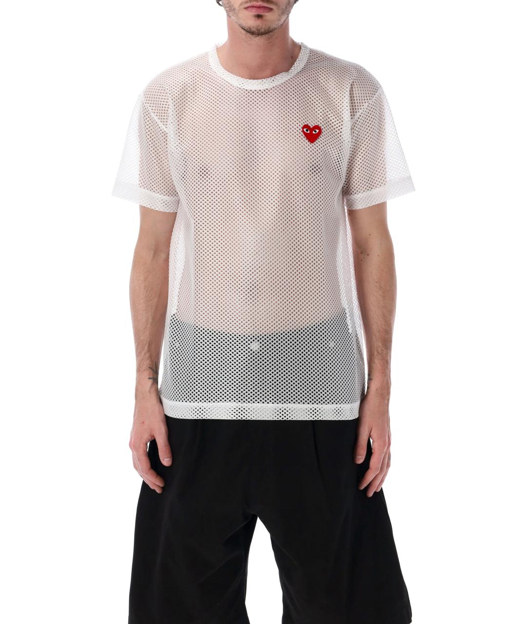 COMME DES GARÇONS PLAY Белая футболка, фото 1