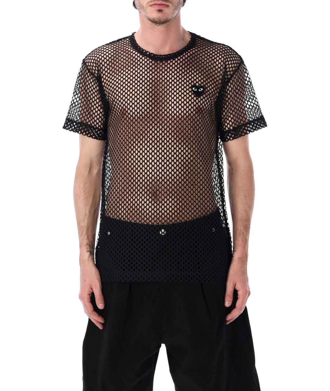 COMME DES GARÇONS PLAY Черная футболка, фото 1