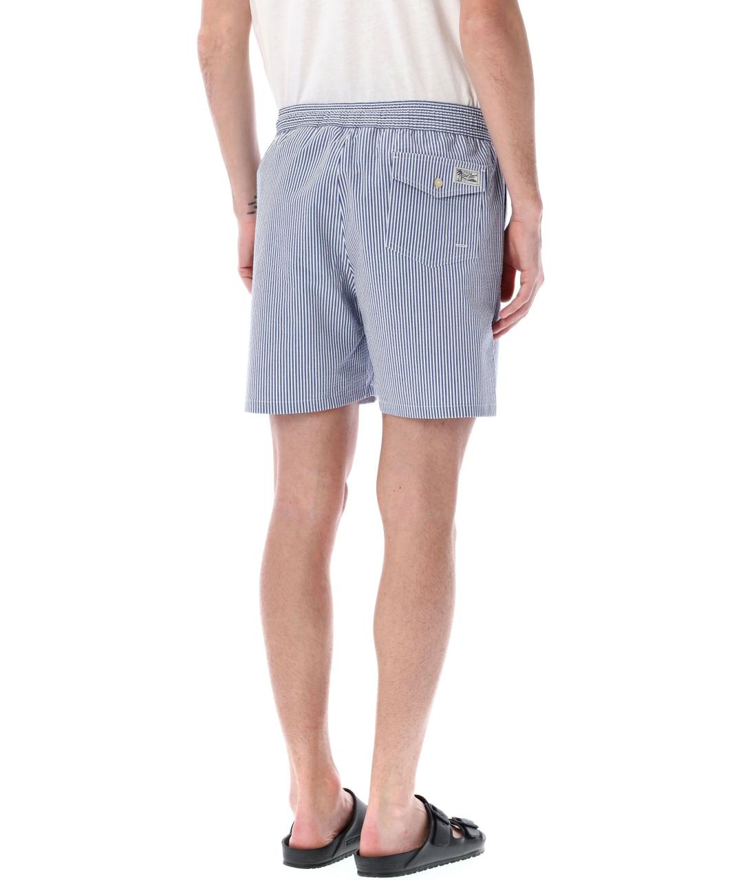 POLO RALPH LAUREN Синие хлопковые шорты, фото 2