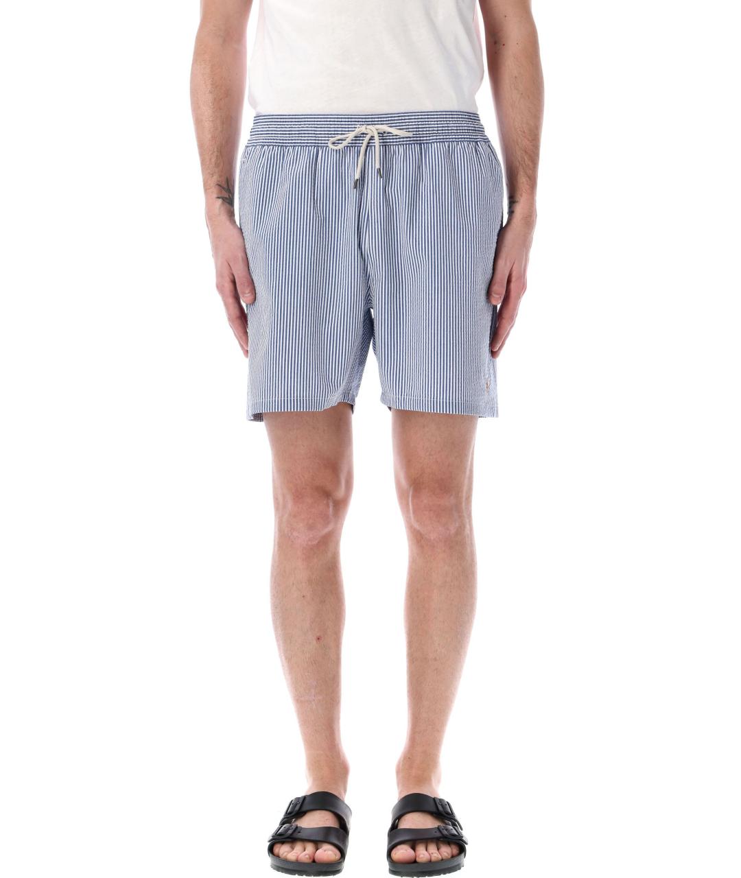 POLO RALPH LAUREN Синие хлопковые шорты, фото 1