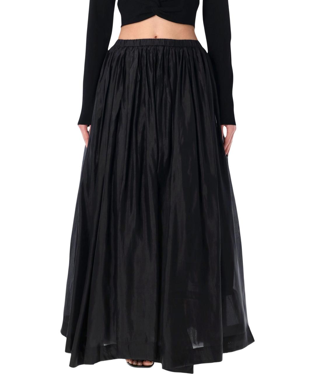 THE GARMENT Черная вискозная юбка миди, фото 1