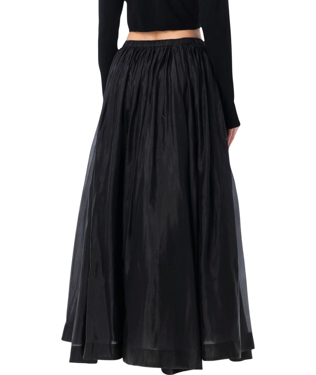 THE GARMENT Черная вискозная юбка миди, фото 2