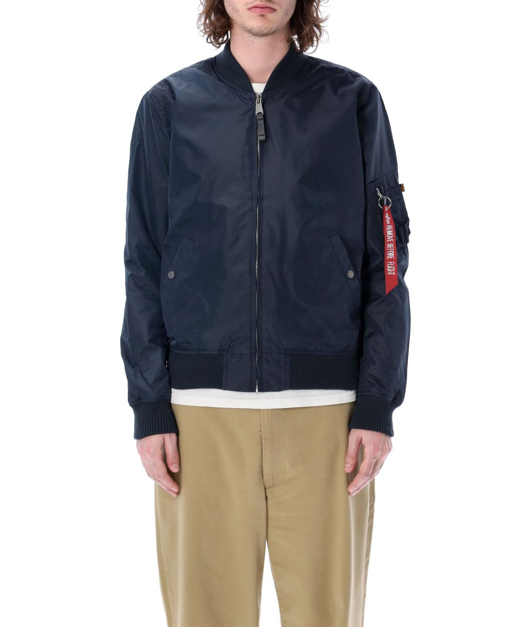 ALPHA INDUSTRIES Синяя полиамидовая куртка, фото 1