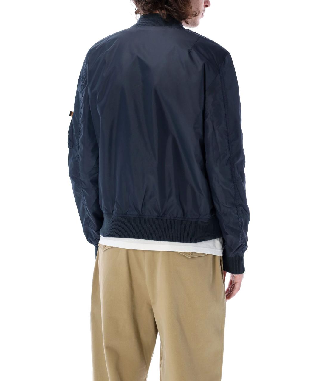 ALPHA INDUSTRIES Синяя полиамидовая куртка, фото 2