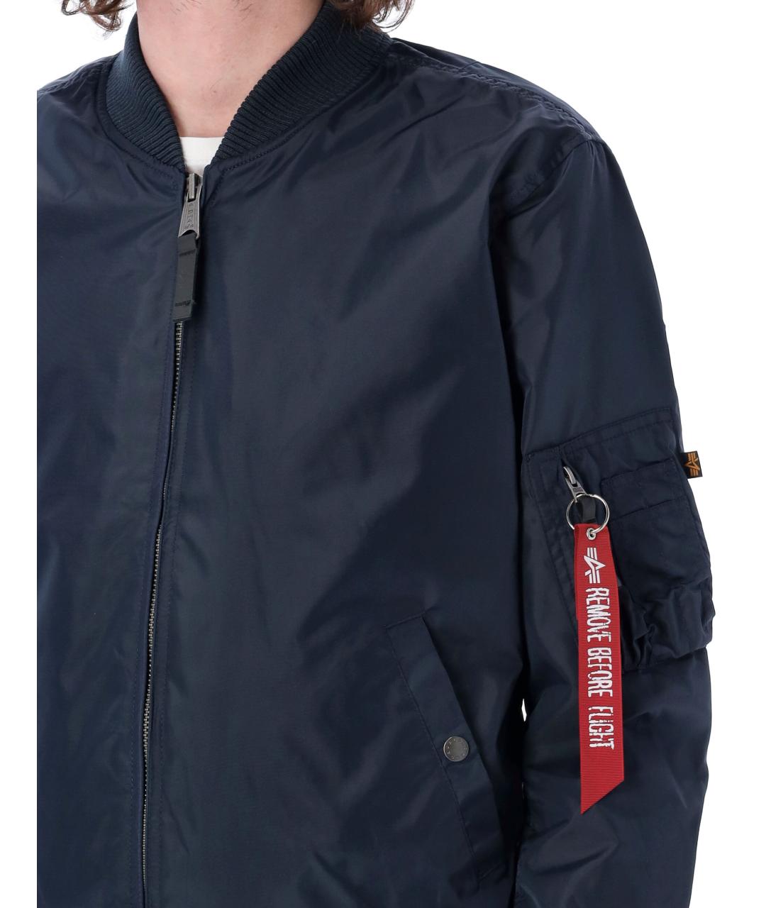 ALPHA INDUSTRIES Синяя полиамидовая куртка, фото 3