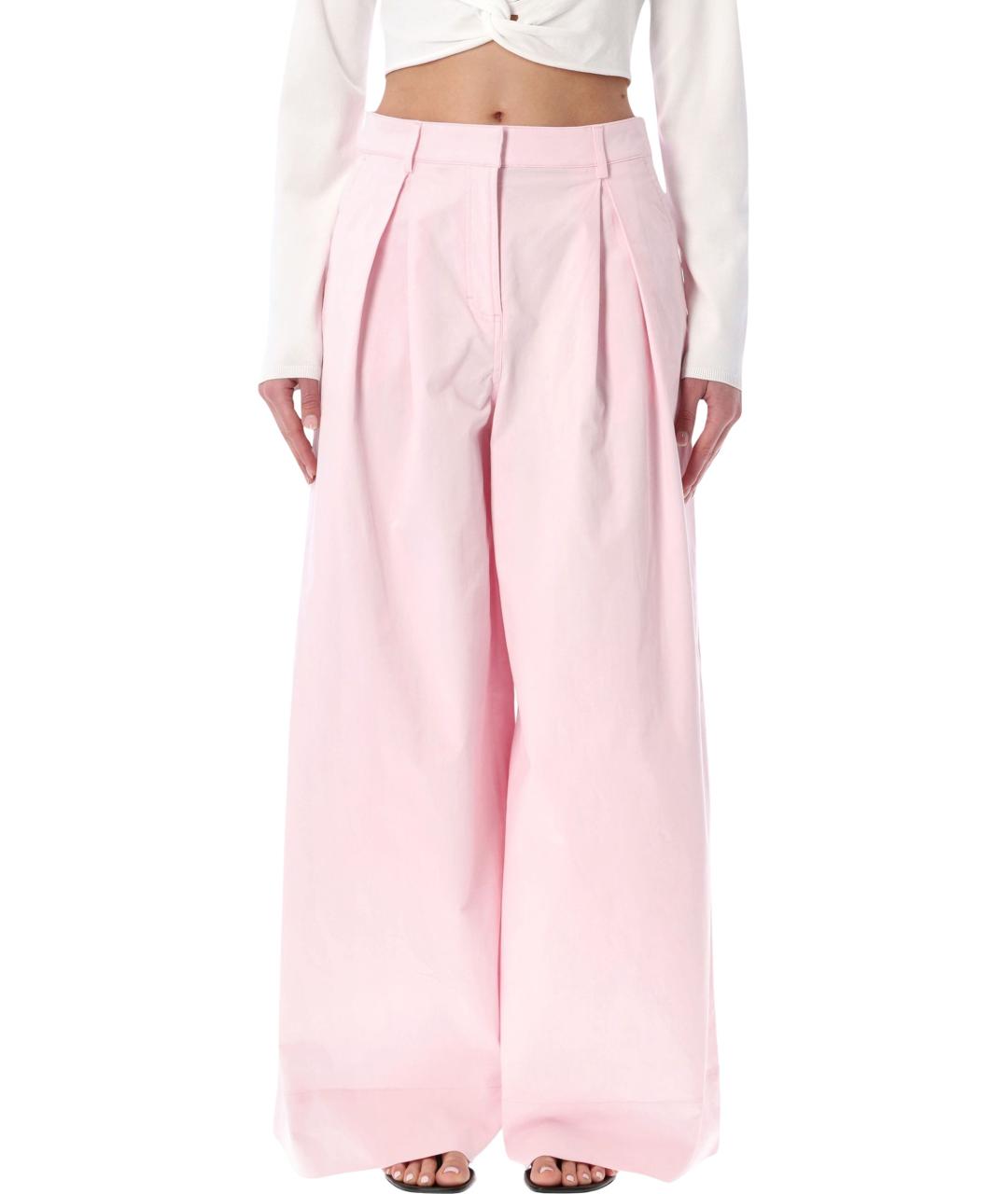 THE GARMENT Розовые хлопковые брюки широкие, фото 1