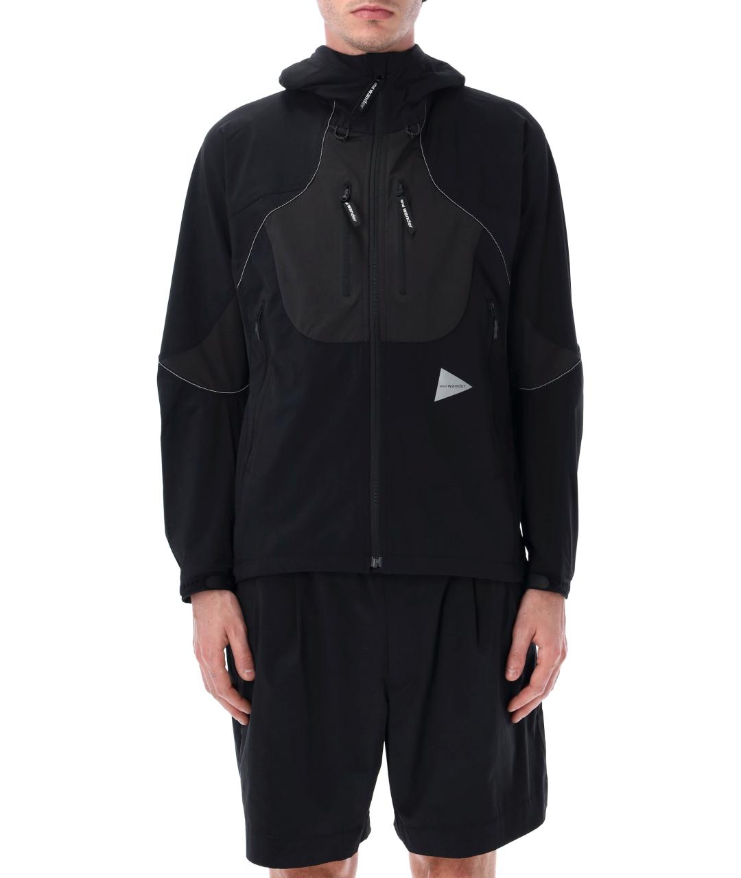 AND WANDER Черная полиамидовая куртка, фото 1