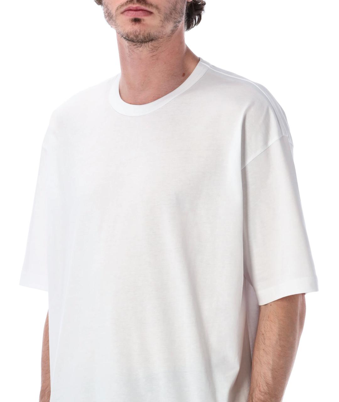 COMME DES GARÇONS Белая хлопковая футболка, фото 3