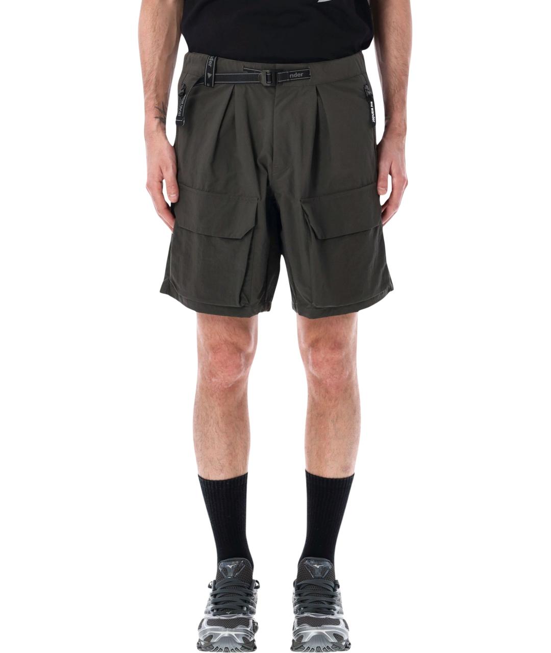 AND WANDER Серые полиамидовые шорты, фото 1