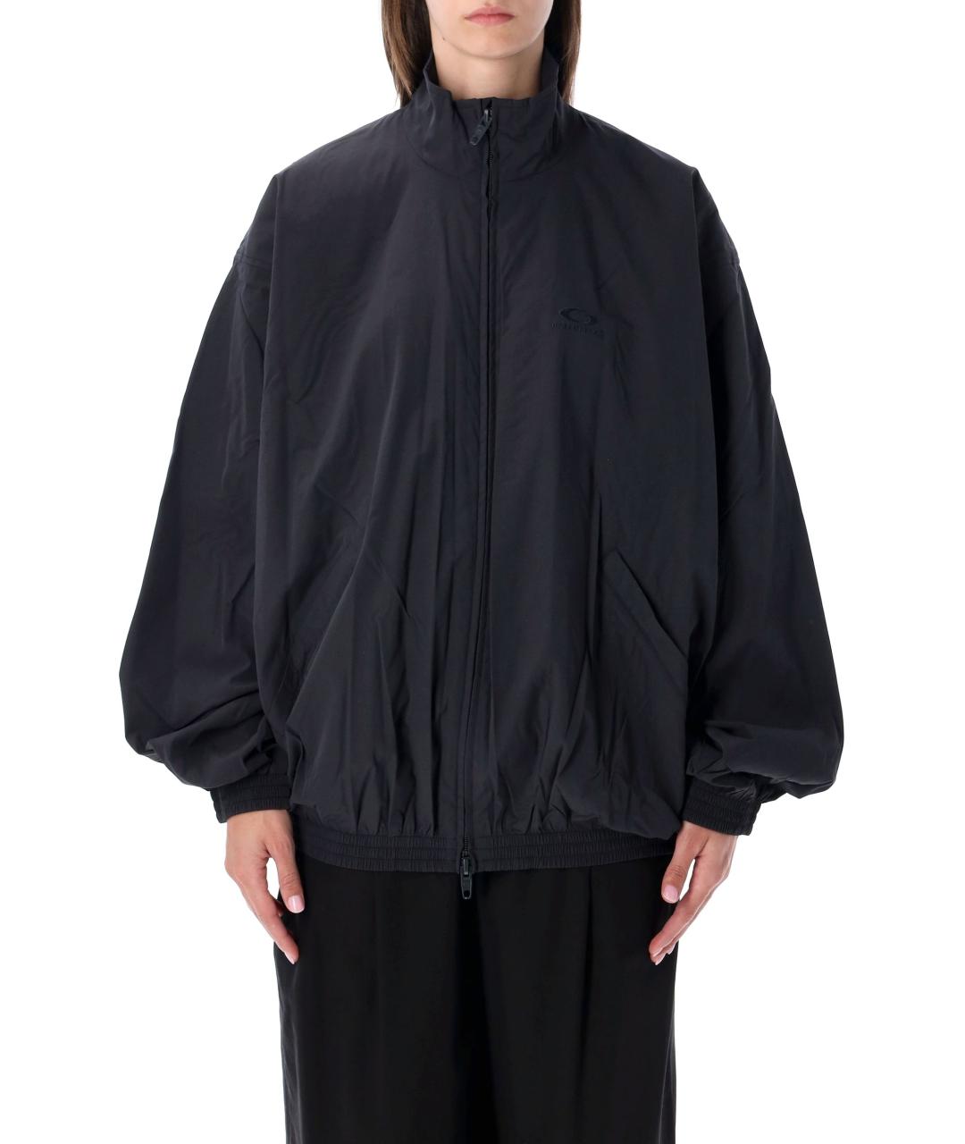 BALENCIAGA Темно-синяя полиэстеровая куртка, фото 1